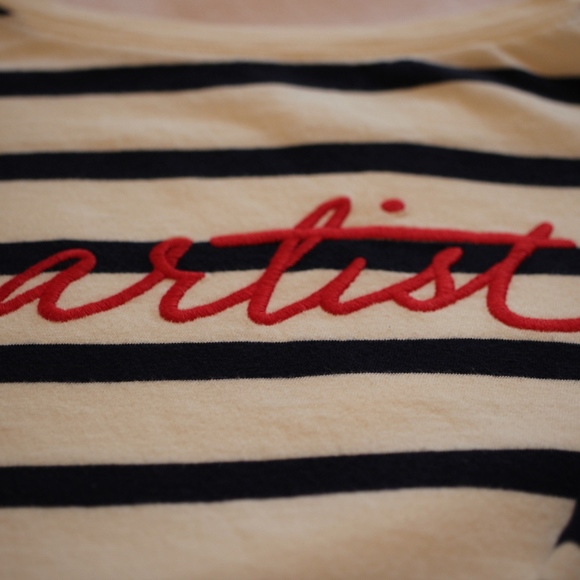 GAP Kids Girls' Three-Quarter Artist Shirt - Picture 5 of 8